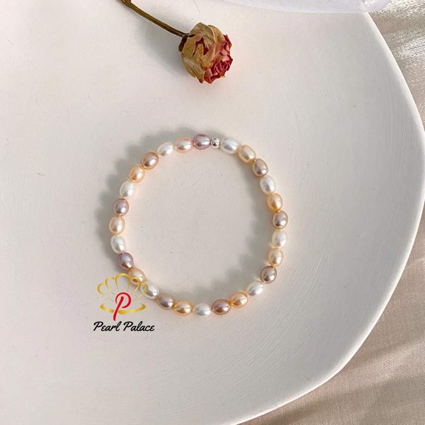 Natural Freshwater Pearl Elastic Bracelet for Women Gifts Jewelry — 2
