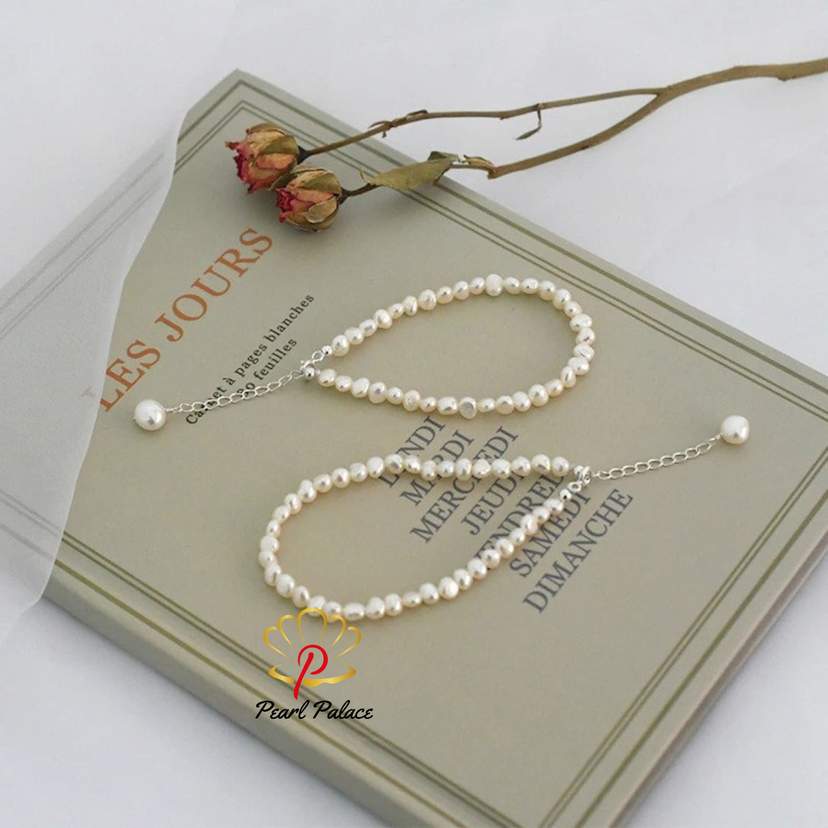 Natural Freshwater Pearl Beaded Bracelet — 2