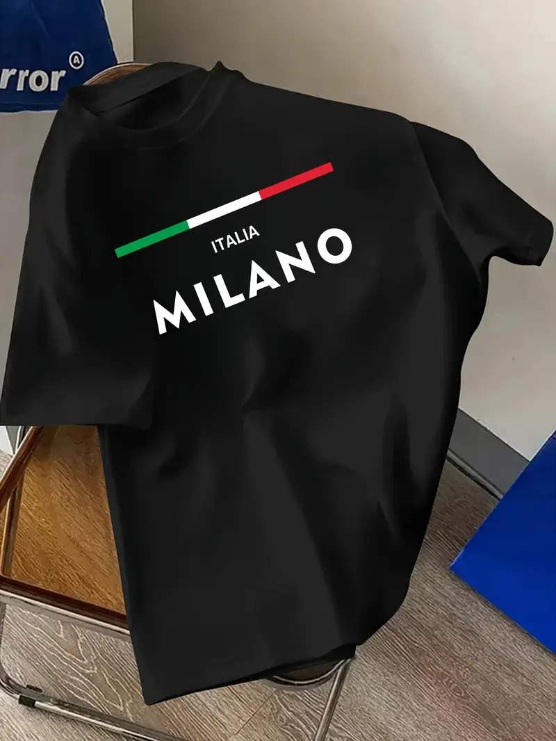 Drop Shoulder Print T-Shirt - Milano Stripe — 2