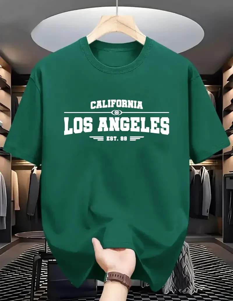 Drop Shoulder Print T-Shirt - Los Angeles — 2